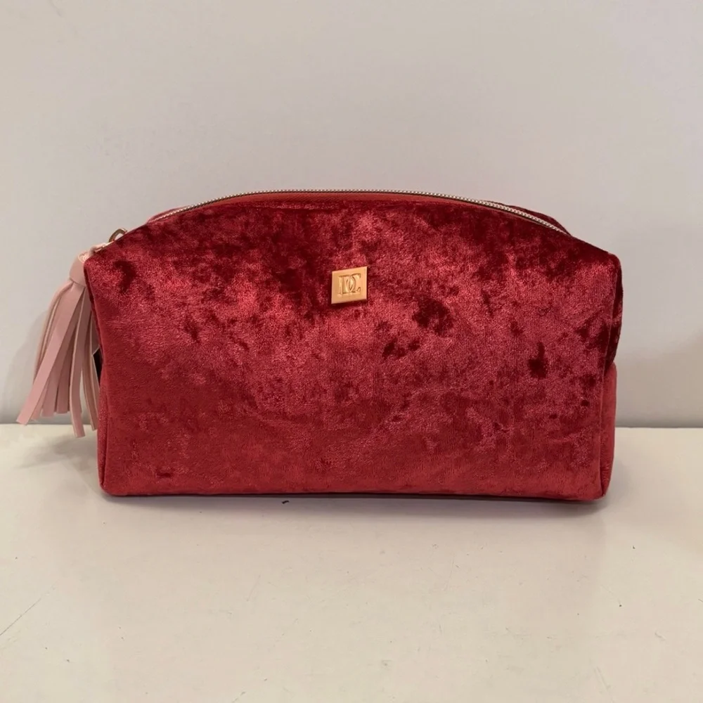 NWT Danielle creations red velvet make case/ bag